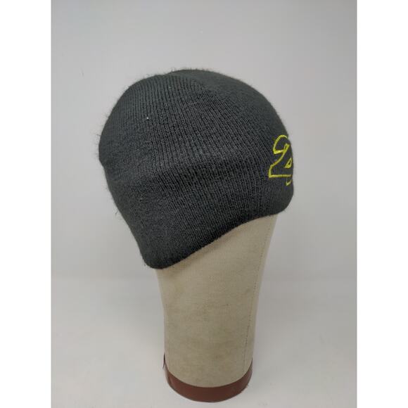 ZX Zeroxposur Beanie Hat Skull Cap Black Embroidered Yellow Logo - Picture 5 of 10